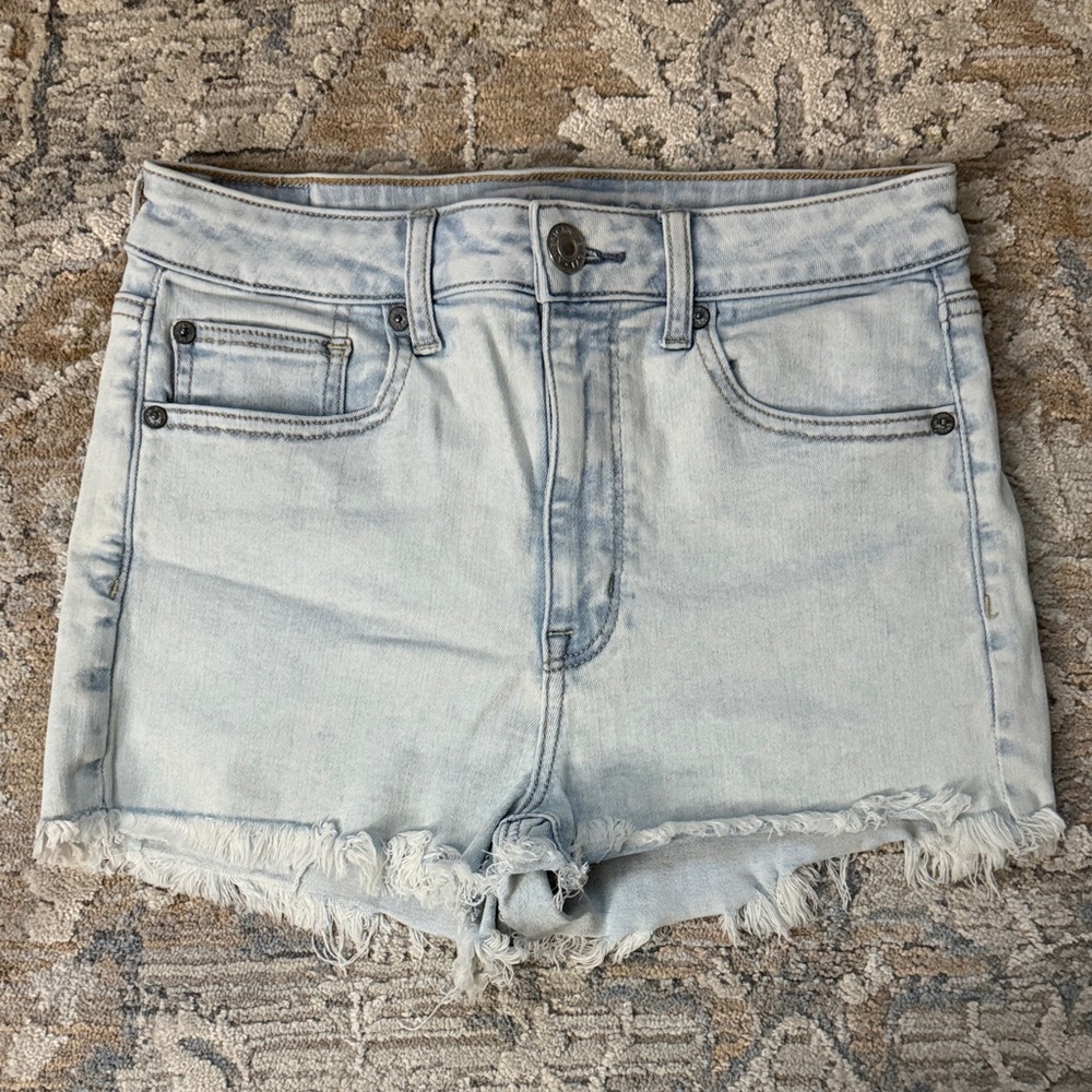 Light Blue Denim Women Shorts